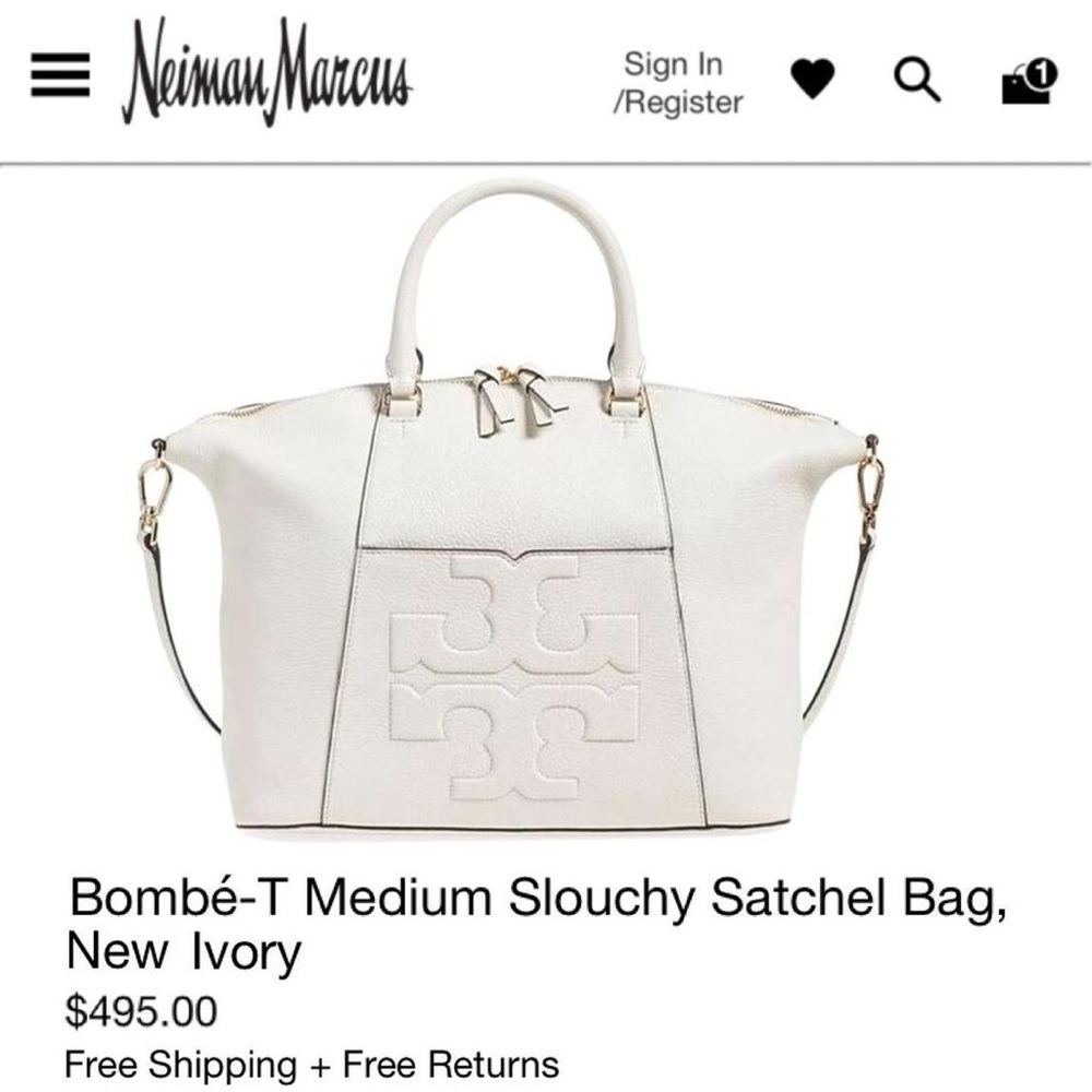Tory Burch Bombe T Medium Satchel - Picture 6 of 7
